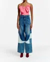 Essentiel Antwerp Freesia Bow Bodice Top In Pink In Pink