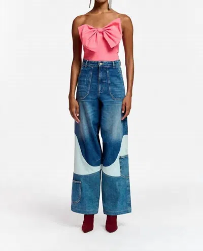 Essentiel Antwerp Freesia Bow Bodice Top In Pink
