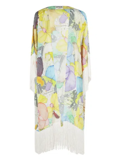 Essentiel Antwerp Fringe Detailed Floral Coat