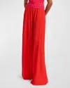 Essentiel Antwerp Employee Wide Leg Pants In Chili Pepper
