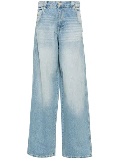 Essentiel Antwerp Function High-rise Wide-leg Jeans In Blue