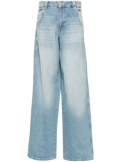 Essentiel Antwerp Function High-rise Wide-leg Jeans In Blueberry