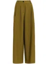 Essentiel Antwerp Galante Flared Trousers In Green