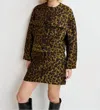 Essentiel Antwerp Gallant Jacquard Jacket In Leopard