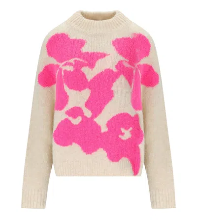 Essentiel Antwerp Garçon Jacquard Knit Pull In Pink