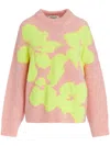 Essentiel Antwerp Floral Pullover Sweater In Rosa