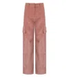 Essentiel Antwerp Gazou Pink Cargo Trousers