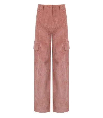 ESSENTIEL ANTWERP GAZOU PINK CARGO PANTS