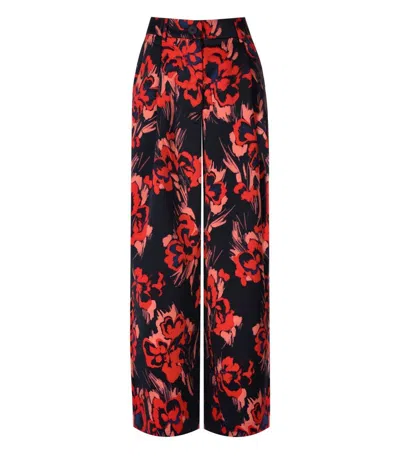 Essentiel Antwerp Gazpacho Blue And Red Wide Leg Trousers