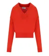 Essentiel Antwerp Gecko Orange Sweater In Red