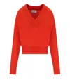 Essentiel Antwerp Gecko Orange Sweater In Red
