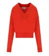 Essentiel Antwerp Gecko Orange Sweater In Red