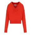 Essentiel Antwerp Gecko Orange Sweater In Red