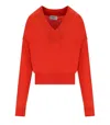 Essentiel Antwerp Gecko Orange Sweater In Red