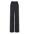 Essentiel Antwerp Gorror Black Wide Leg Trousers In Black