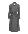 Essentiel Antwerp Glide Maxi Length Coat In Gray