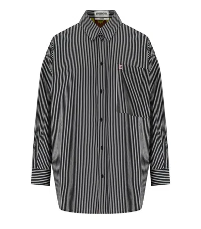 Essentiel Antwerp Glory Blue Multicolor Reversible Shirt In Multicolour