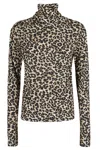 Essentiel Antwerp Going Printed Turtleneck In Black