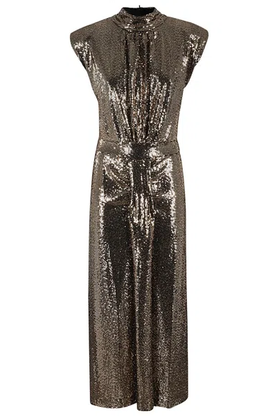 Essentiel Antwerp Gonnak Fitted Jersey Dress In Gold