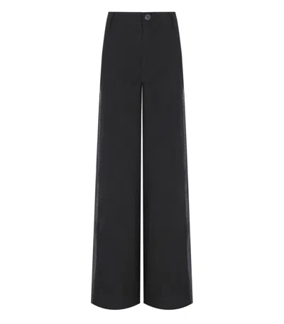 Essentiel Antwerp Gorror Black Wide Leg Pants