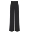 Essentiel Antwerp Gorror Black Wide Leg Trousers In Black