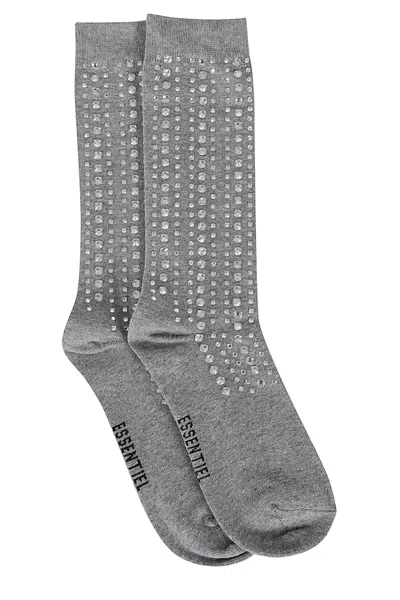 Essentiel Antwerp Grapes Socks With Rhinestones In Hurricane Grey