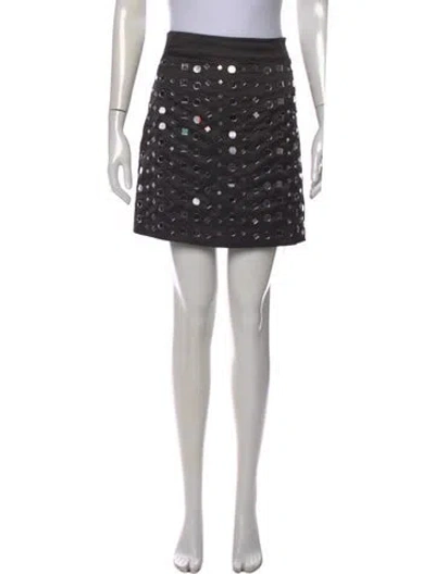 Pre-owned Essentiel Antwerp Graphic Print Mini Skirt In Multi