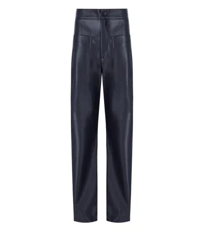 Essentiel Antwerp Grate Blue Cargo Trousers In Black