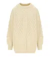 Essentiel Antwerp Grive Ecru Crewneck Sweater