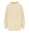 Essentiel Antwerp Grive Ecru Crewneck Sweater