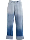Essentiel Antwerp Habille Dip Dye Jeans By Essentiel In Blue