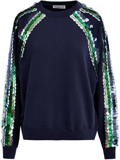 Essentiel Antwerp Hablurry Sweatshirt In Blue