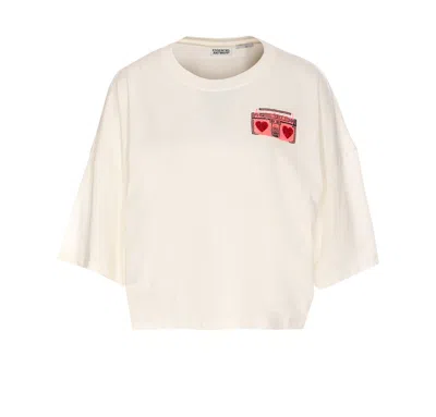 Essentiel Antwerp Hadio Embroidered T-shirt In White