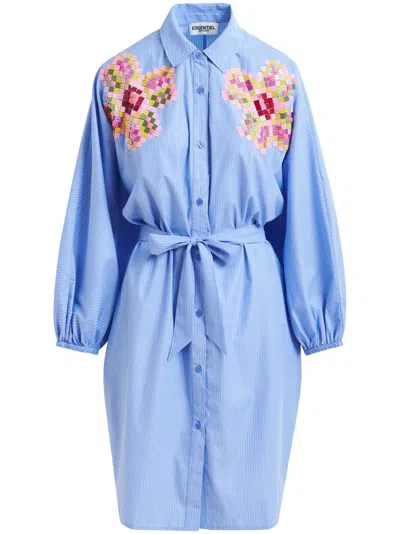 Essentiel Antwerp Hagittarius Shirtdress In Blue