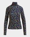 Essentiel Antwerp Haisy Turtleneck T-shirt In Night Shade In Night Shade