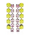 Essentiel Antwerp Halaxy Rhinestones Earrings In Citronella