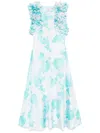 Essentiel Antwerp Hancun Midi Dress In Blue