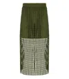 Essentiel Antwerp Handkerchief Sequin Mesh Skirt With Removable Shorts