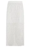 Essentiel Antwerp Handkerchief Mesh Embellished Beads Skirt