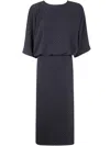 Essentiel Antwerp Handsome Rhinestone Midi Dress In Black