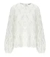 Essentiel Antwerp Hanover Lace Top - Shell: 100% Polyester Undertop: 100% Viscose Rhinestones: 100% Glass Made In Chin In White