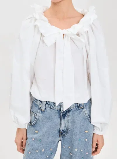 Essentiel Antwerp Haquiri Voluminous Top In White