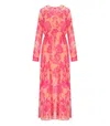 Essentiel Antwerp Hardware Pink Floral Long Dress