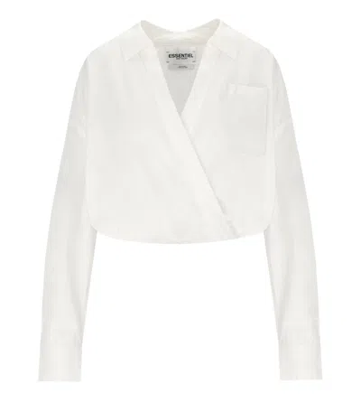 ESSENTIEL ANTWERP HARE2 WHITE BLOUSE
