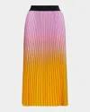 Essentiel Antwerp Pleated Skirt With Gradient Effect