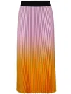 Essentiel Antwerp Pleated Skirt With Gradient Effect In Langoustino