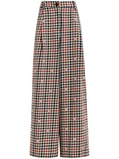Essentiel Antwerp Harmony Wide-leg Trousers In Beige