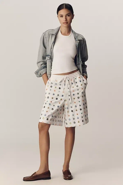 Essentiel Antwerp Hartford Embellished Shorts In White