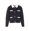 Essentiel Antwerp Haurel Knitted Jacket In Blue