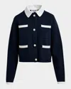 Essentiel Antwerp Haurel Knitted Jacket In Night Shade